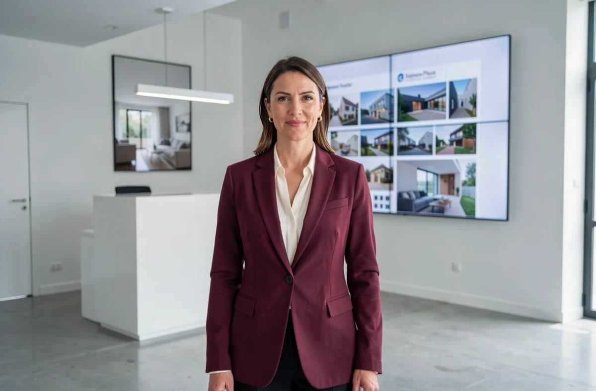 Agente Stéphane Plaza Immobilier dans l'agence moderne du 6e arrondissement de Marseille