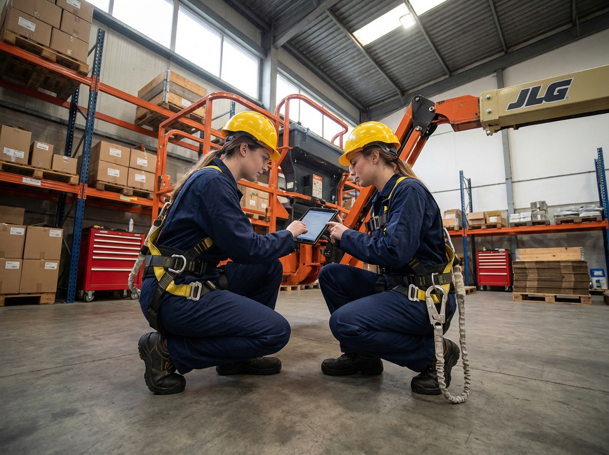 Technicien en intérieur vérifiant le panneau de contrôle